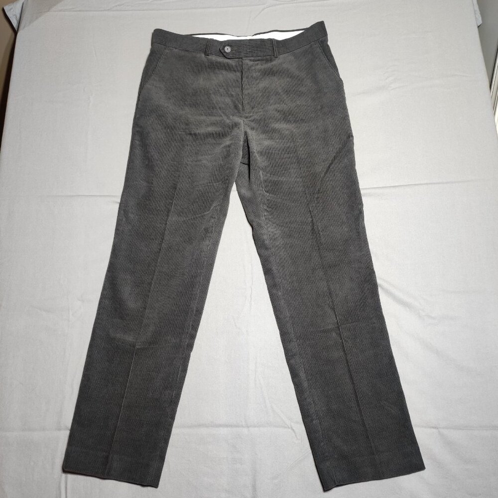 James Pringle corduroy casual pants men's size W36/31L grey colour straight leg